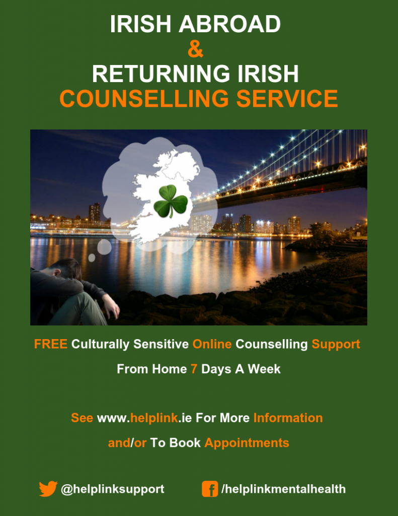 Irish abroad and returning Irish counselling service